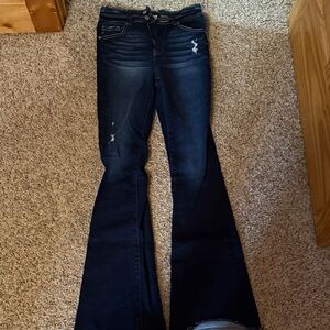KanCan Dark Blue Flare Jeans